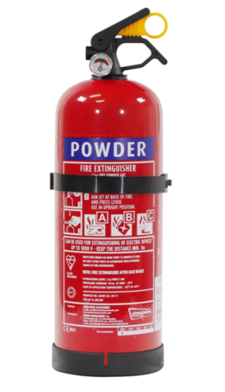 2kg Fire Extinguisher Dry Powder with Gauge - ABC Classification